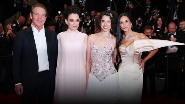 Demi Moore y el resto del elenco de 'The Substance' deslumbraron con su llegada a Cannes 2024