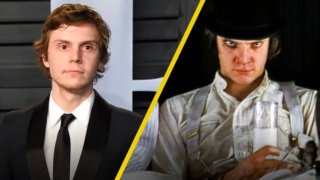 El asombroso parecido entre Evan Peters y el protagonista de 'La naranja mecánica'  noticias imagen