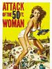 Cartel de El ataque de la mujer de 50 pies