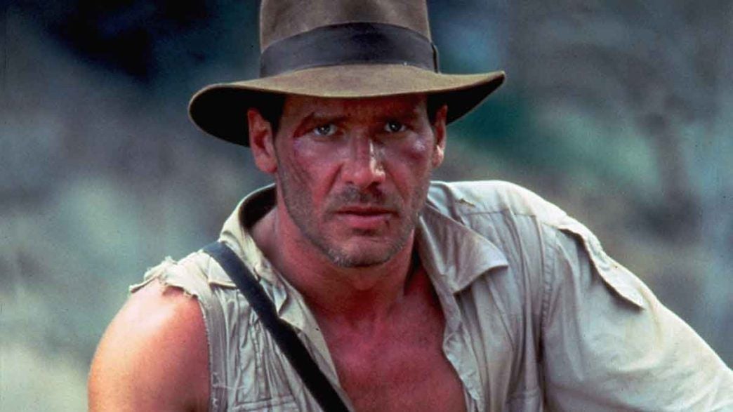 Harrison Ford como Indiana Jones.