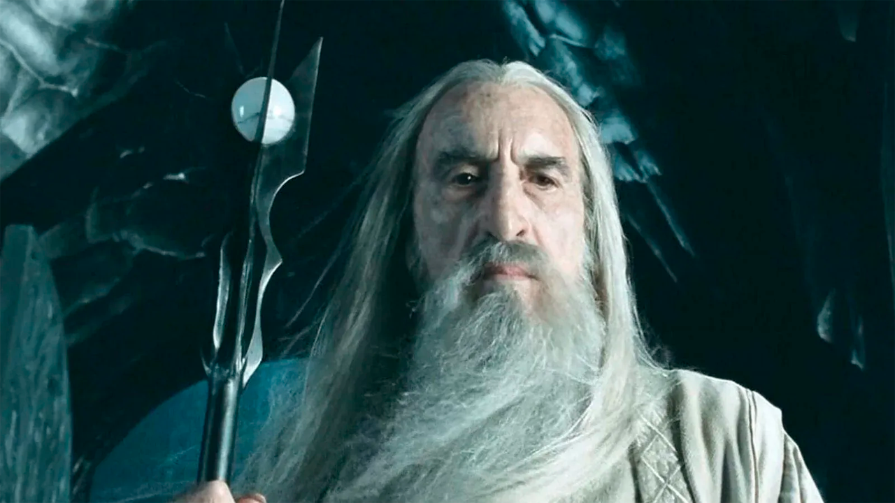 Christopher Lee en la trilogía de 'El Señor de los Anillos'