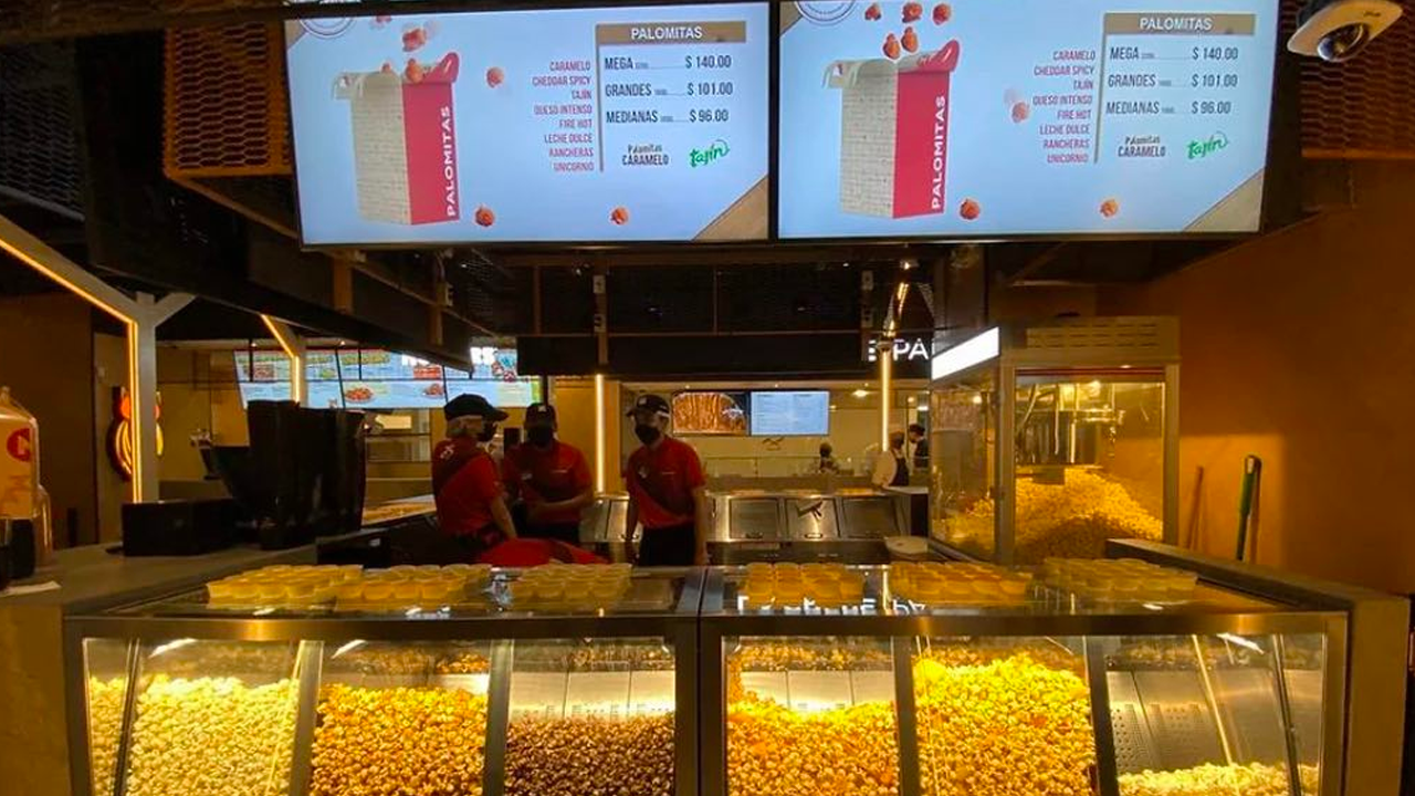 En Cinemex Market podrás encontrar palomitas de diferentes sabores. 