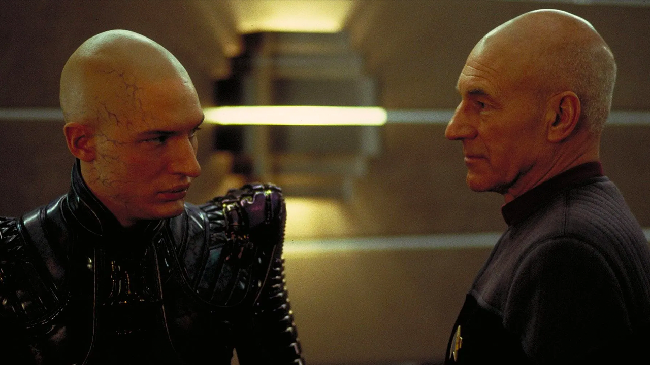 Tom Hardy y Sir Patrick Stewart.