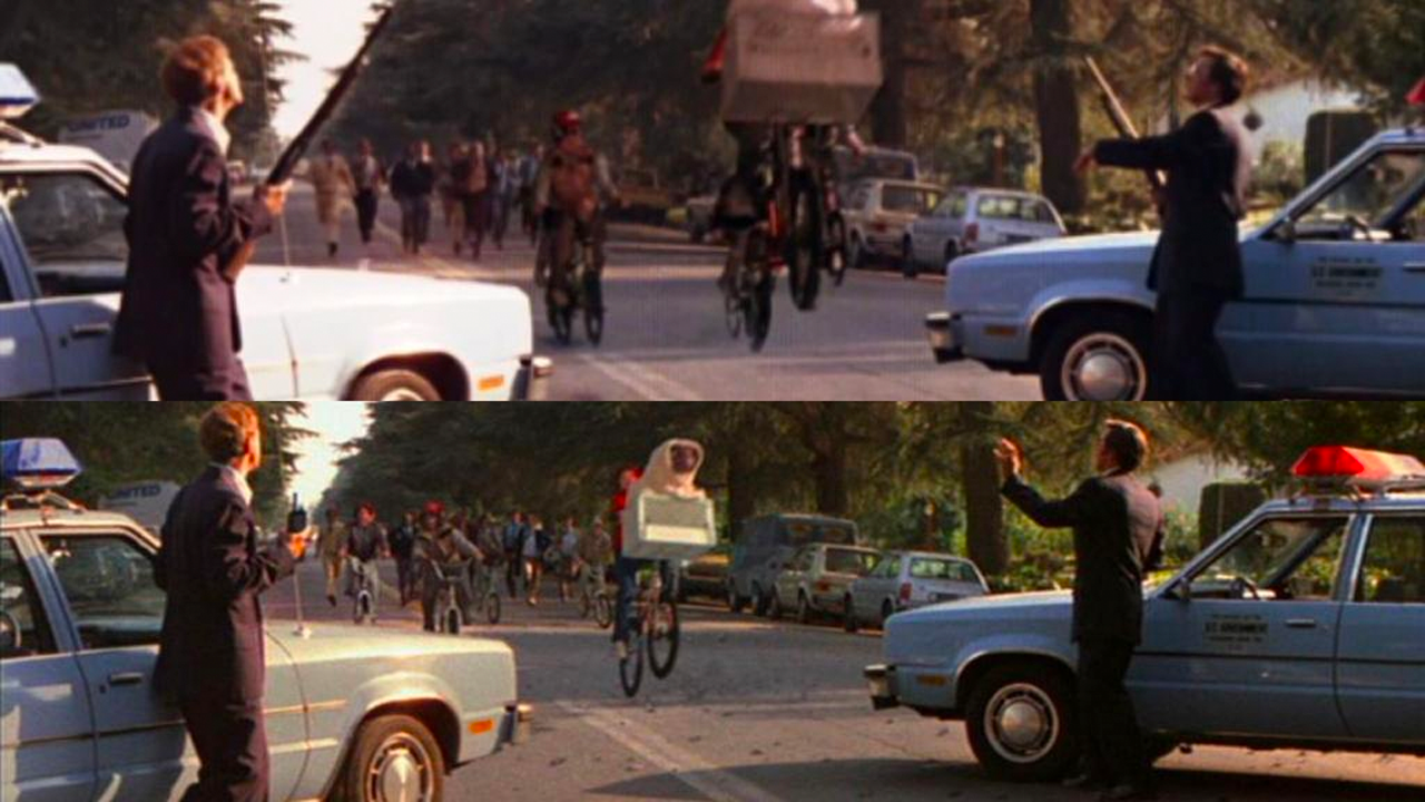 El cambio de las escenas.