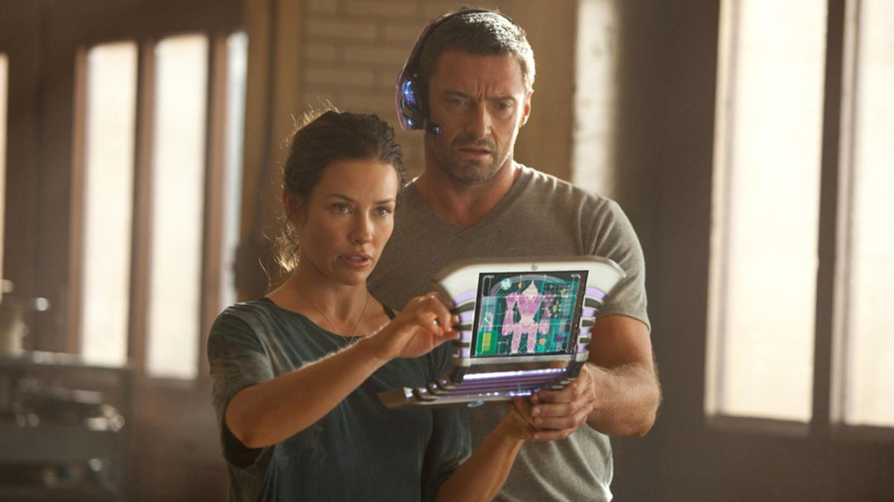 Evangeline Lilly y Hugh Jackman trabajaron juntos en 'Gigantes de acero'.