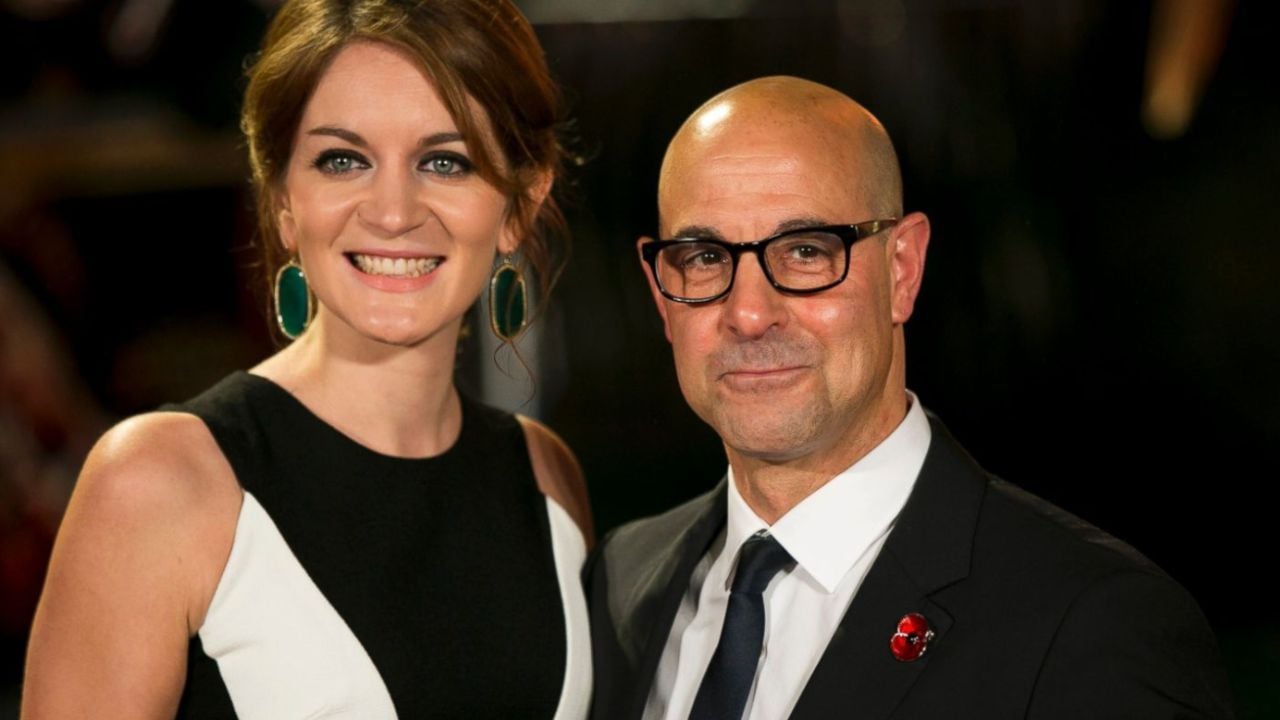 Stanley Tucci y Felicity Blunt. 