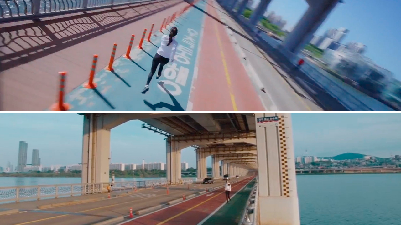 Escena de 'Hometown ChaChaCha' en la parte superior, 'Romance in the House' parte inferior.