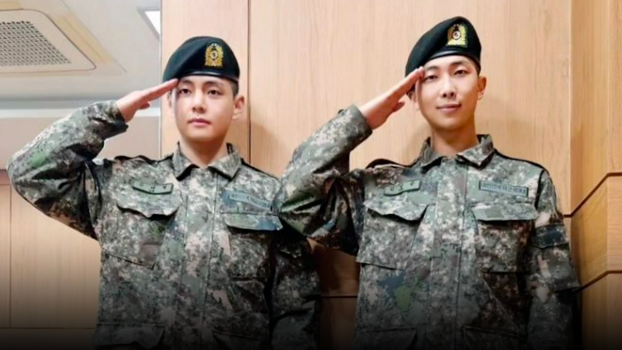 Estas son las últimas fotos de V y RM de BTS en el servicio militar que