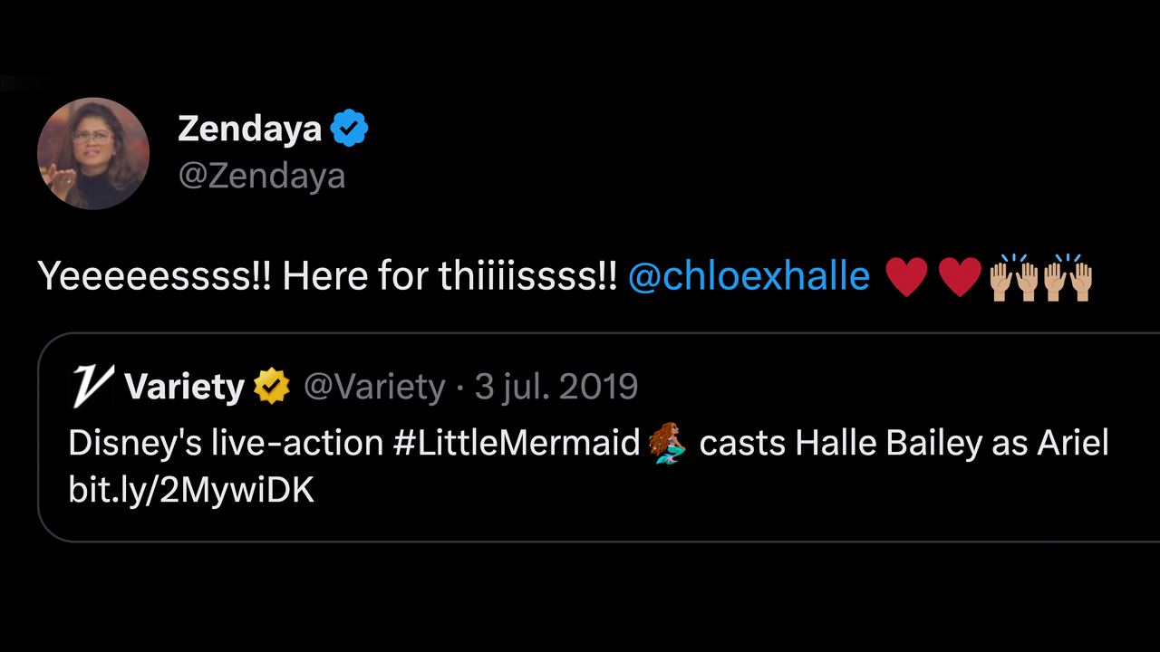 La reacción de Zendaya.