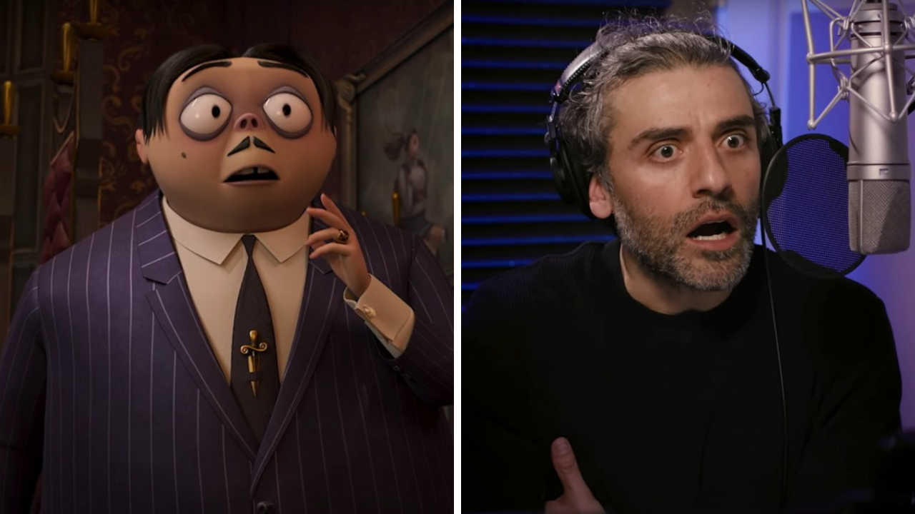 El actor guatemalteco Oscar Isaac presta su voz a Gomez Addams en las películas animadas de 2019 y 2021.