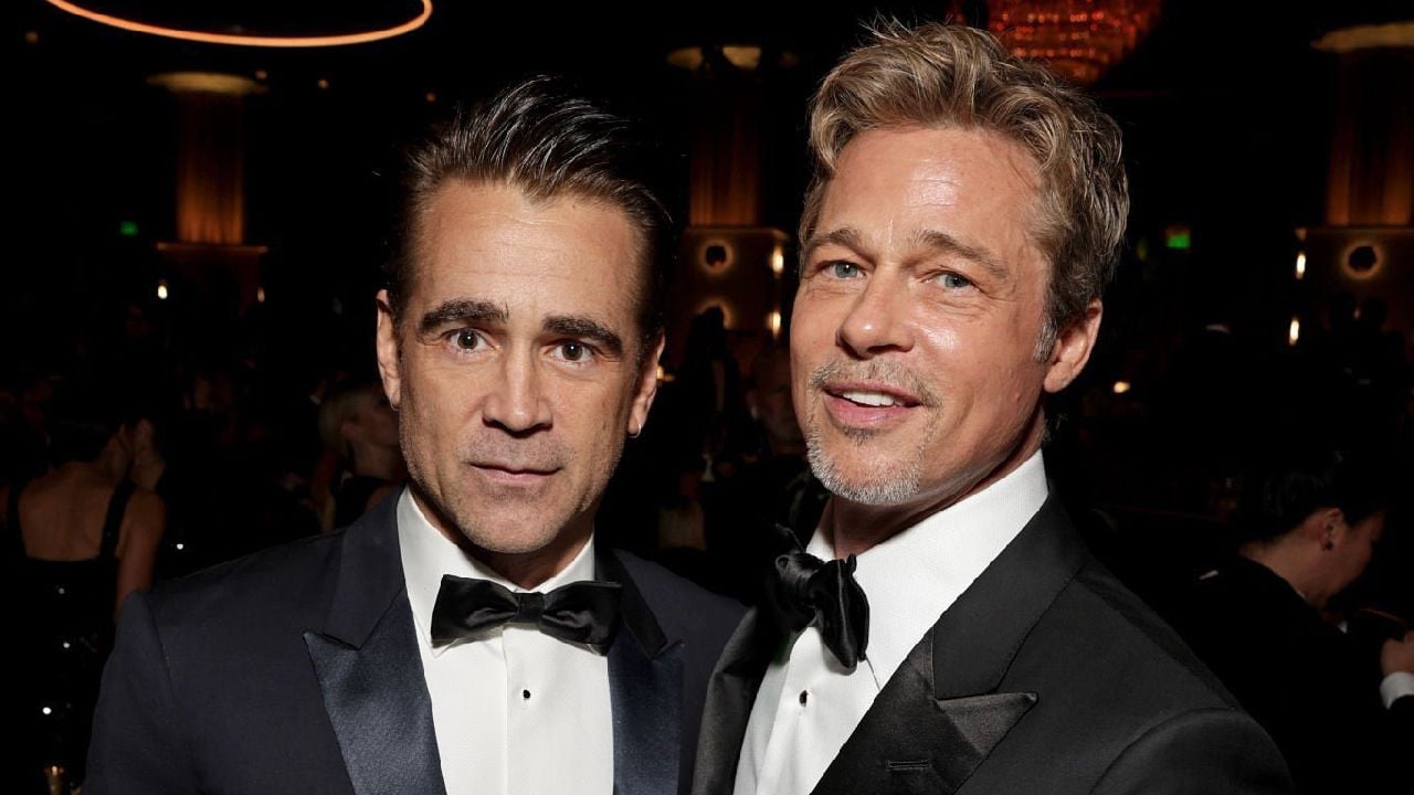 Colin Farrell y Brad Pitt en los Golden Globes 2023