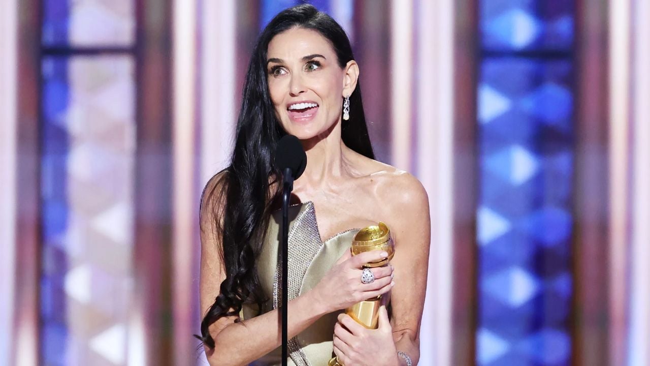 Demi Moore en los Golden Globes 2025