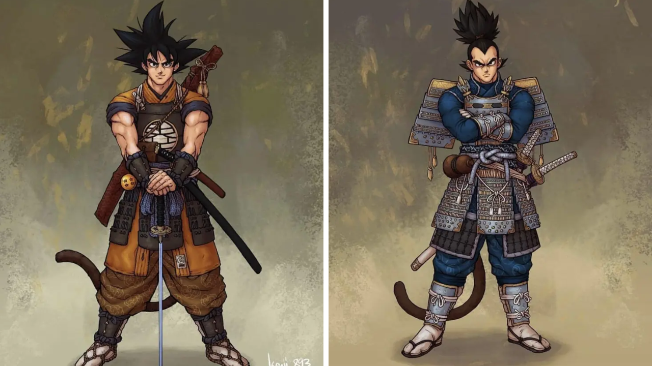 Dragon Ball y Demon Slayer: Así se ven Goku y Vegeta como cazadores en Kimetsu no Yaiba