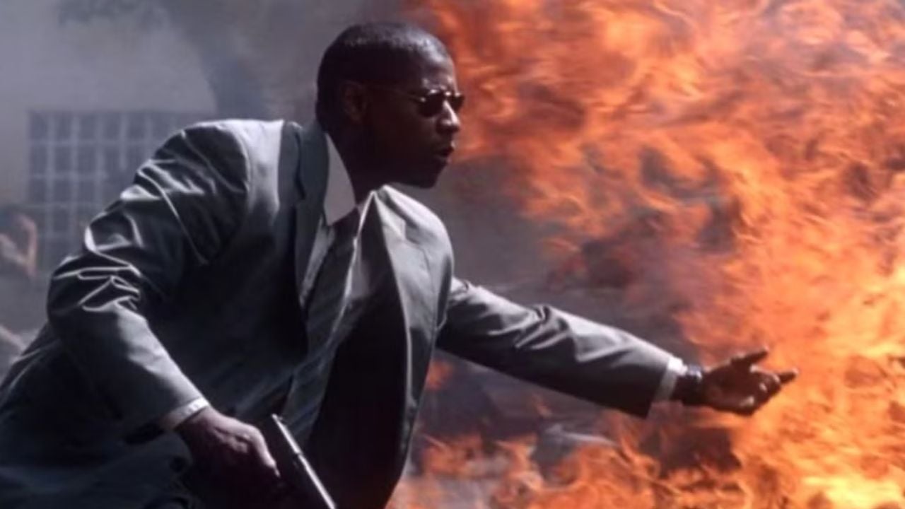 Denzel Washington en Hombre en llamas.