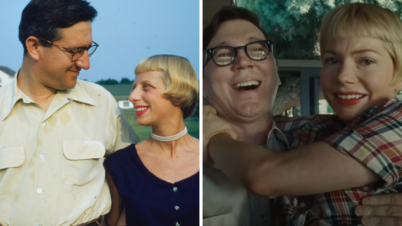 A la izquierda, Arnold Spielberg y Leah Adler en 1951.