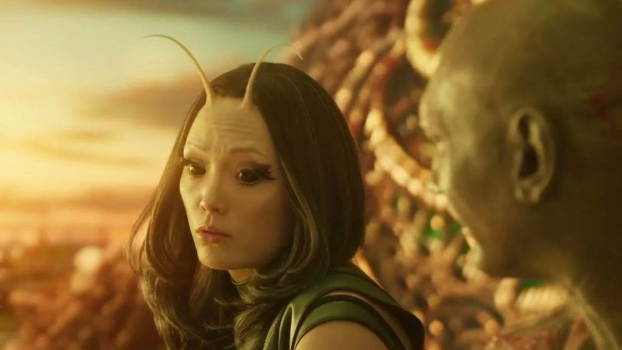 Pom Klementieff interpreta a Mantis en 'Guardianes de la Galaxia 3' (2023) de James Gunn.