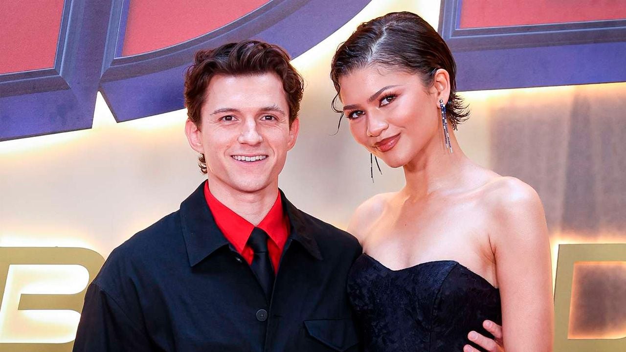 Tom Holland y Zendaya en la premier de Madrid