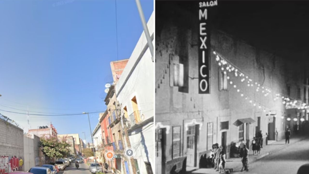 Salón México antes y después. 