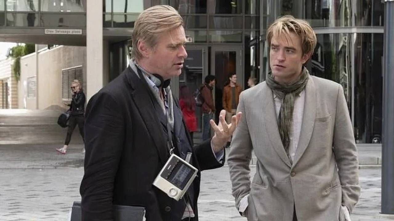 Nolan y Pattinson en 'Tenet' 
