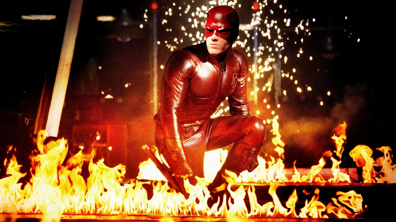 Ben Affleck como Daredevil en la película de Marvel de 2003
