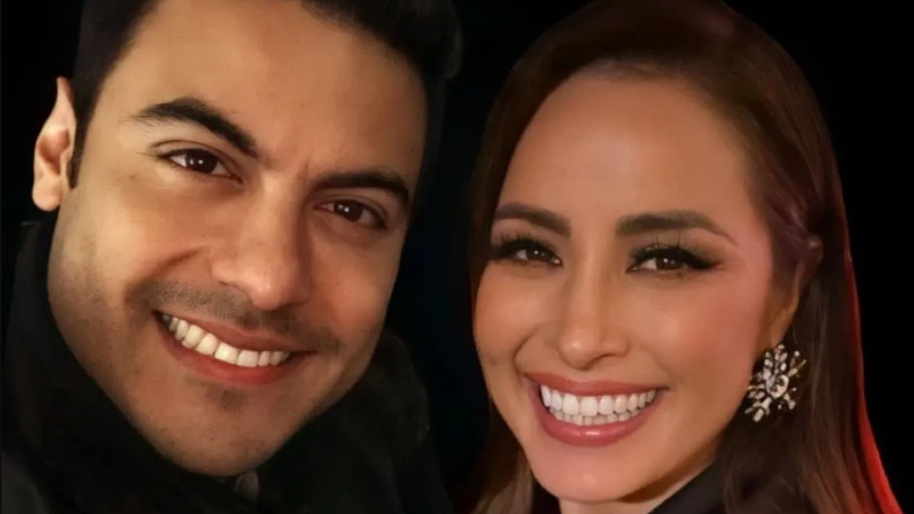 La pareja de recién casados.