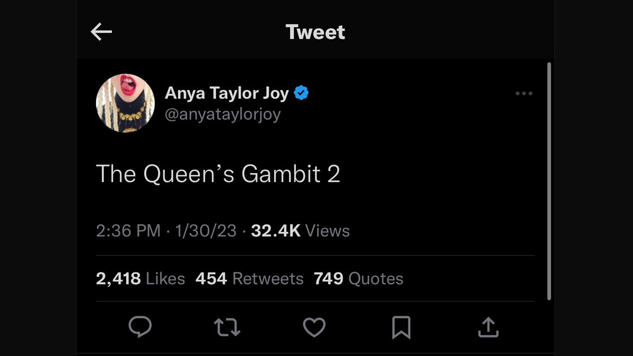 Anya Taylor-Joy había cerrado sus redes sociales. 