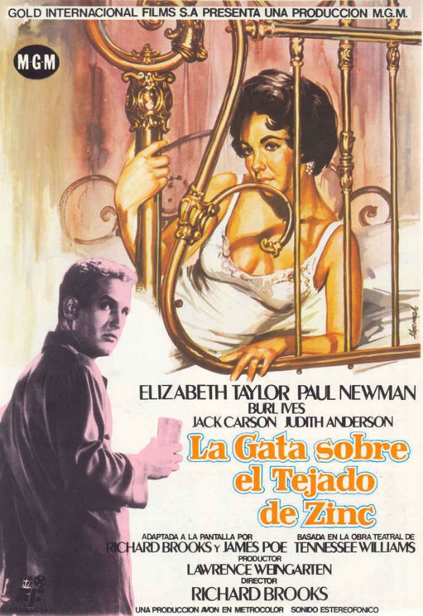 La gata sobre el tejado de zinc - Película 1958.mx