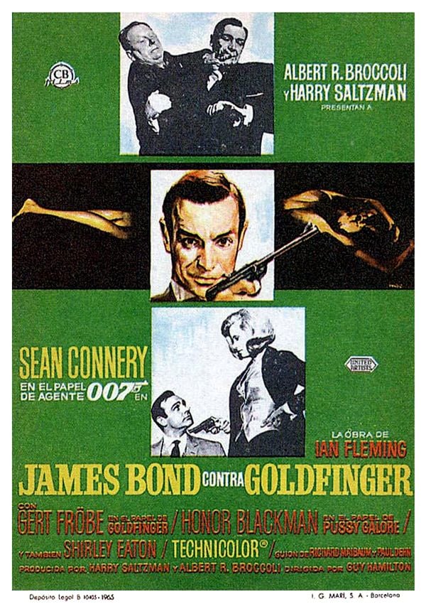 007 contra Goldfinger - Película 1964.mx