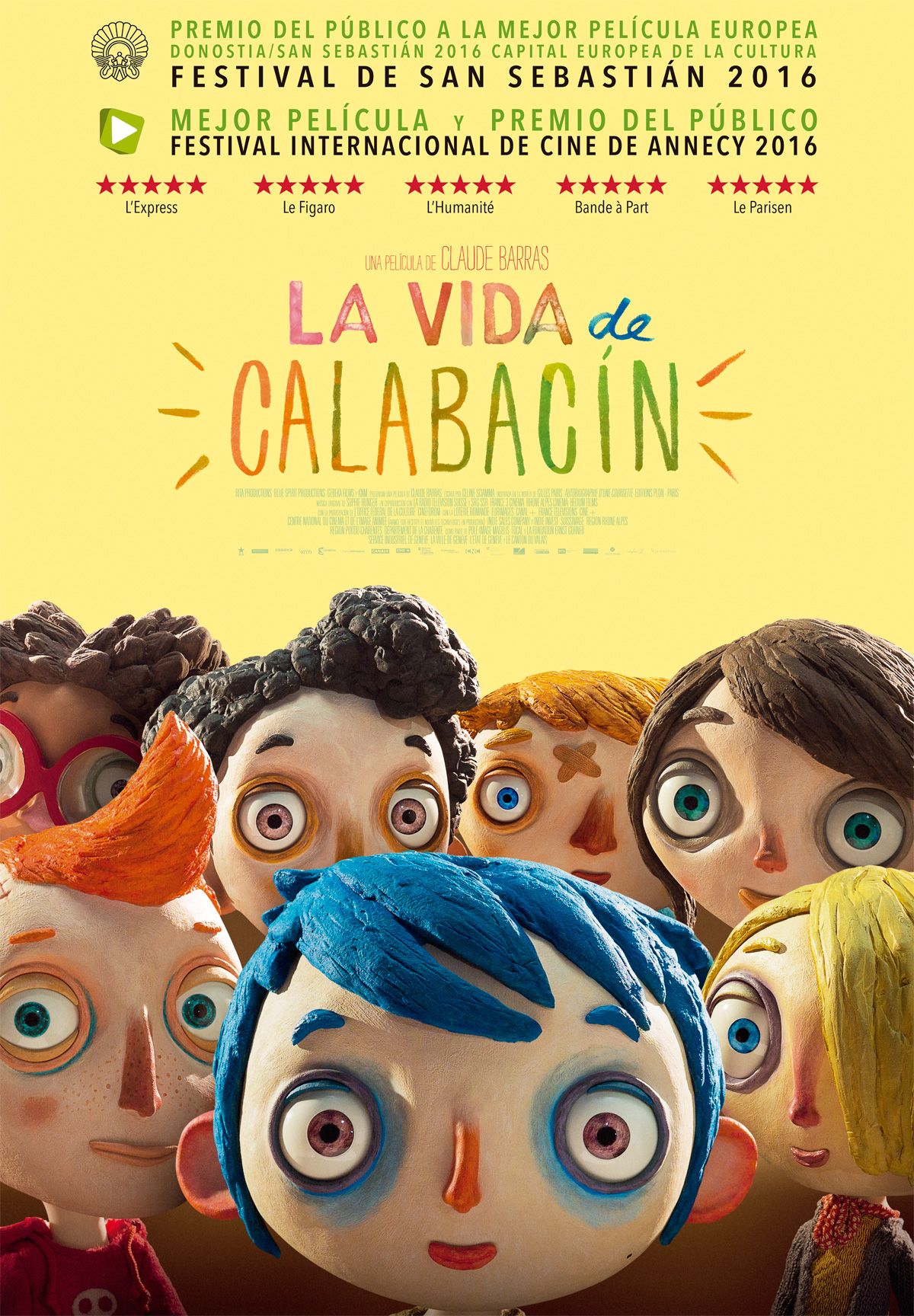 La vida de Calabacín - Película 2015.mx