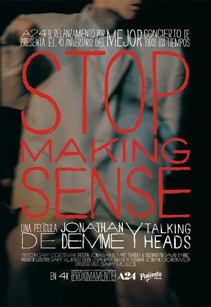 Stop Making Sense : Póster