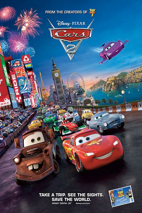 Cars 2: Una nueva aventura sobre ruedas : Póster