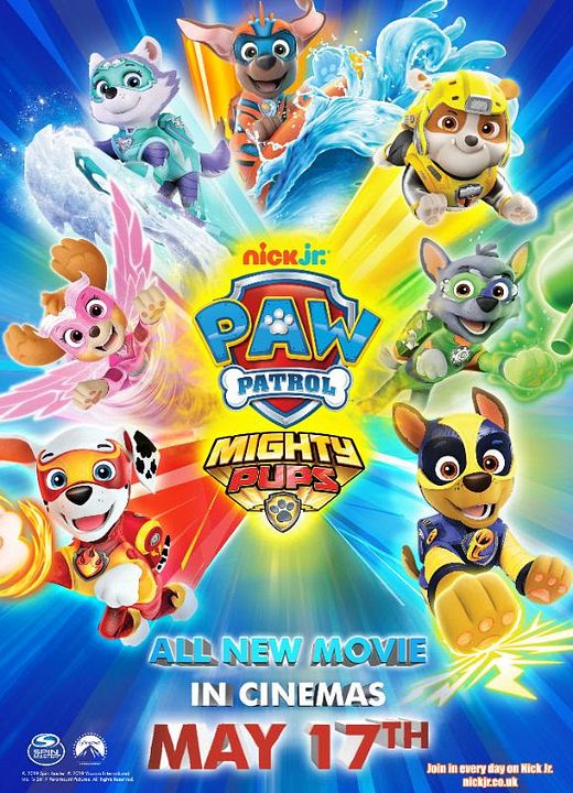 Paw Patrol: Mighty Pups : Póster