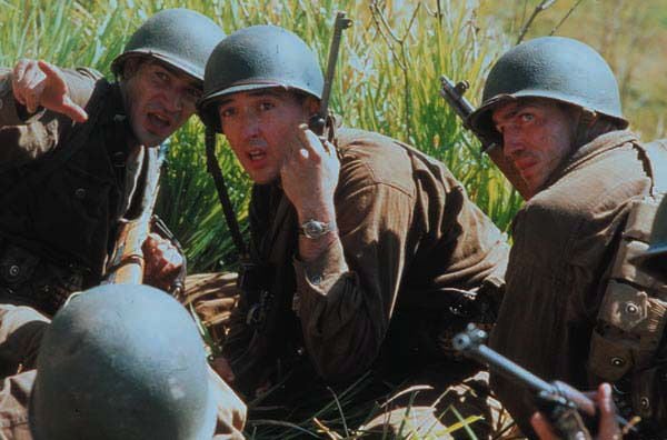 La delgada línea roja : Foto John Cusack, Ben Chaplin, Jim Caviezel