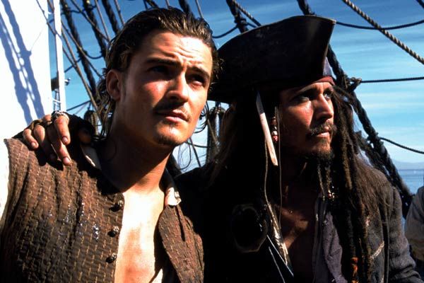 Piratas del Caribe: La maldición del Perla Negra : Foto Johnny Depp, Orlando Bloom