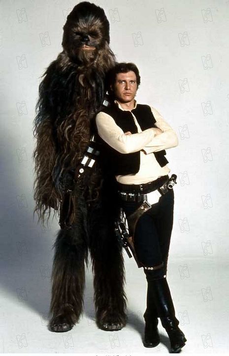 Star Wars: Episodio IV - Una nueva esperanza : Foto Harrison Ford, Peter Mayhew, George Lucas