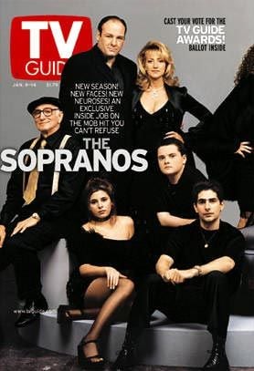 Cobertura de revista James Gandolfini, Edie Falco, Michael Imperioli