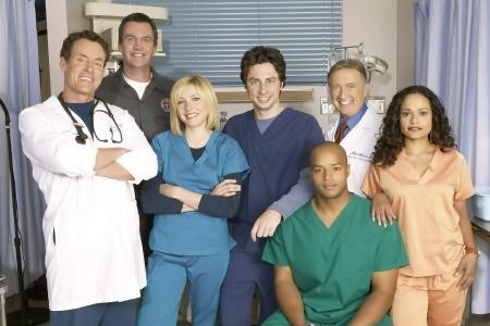 Foto Sarah Chalke, Zach Braff