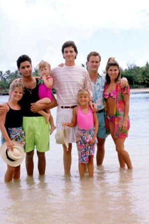 Foto Mary-Kate Olsen, John Stamos, Dave Coulier, Ashley Olsen, Bob Saget