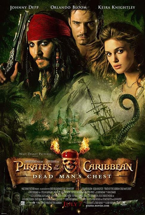 Piratas del Caribe: El cofre de la muerte : Póster Keira Knightley