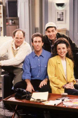 Foto Jason Alexander, Jerry Seinfeld, Julia Louis-Dreyfus