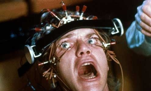 La naranja mecánica : Foto Malcolm McDowell, Stanley Kubrick