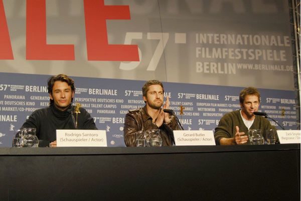 300 : Foto Zack Snyder, Gerard Butler, Rodrigo Santoro