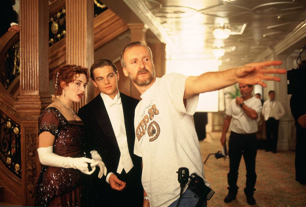 Titanic : Foto Kate Winslet, James Cameron, Leonardo DiCaprio