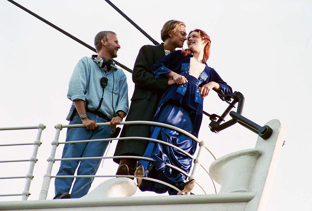 Titanic : Foto Leonardo DiCaprio, James Cameron, Kate Winslet