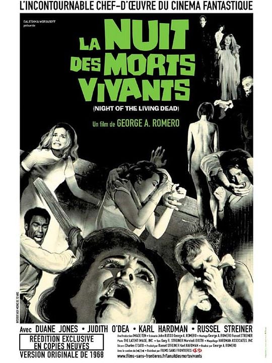 La noche de los muertos vivientes : Póster George A. Romero