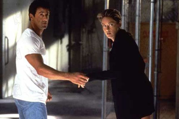 Foto Luis Llosa, Sharon Stone, Sylvester Stallone