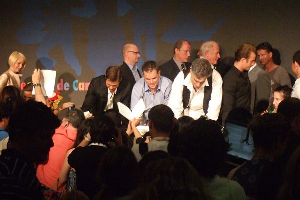 Ahora son 13 : Foto Steven Soderbergh, Matt Damon, Ellen Barkin, Brad Pitt, Elliott Gould