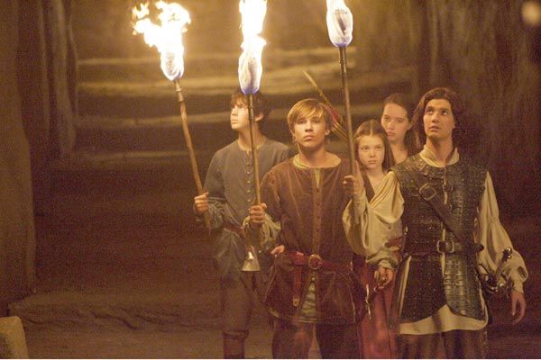 Las crónicas de Narnia: El príncipe Caspian : Foto Anna Popplewell, Ben Barnes, Andrew Adamson