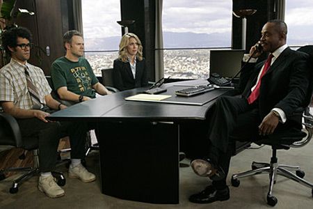 Foto Joel McHale, Richard Ayoade