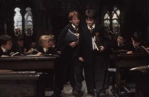 Harry Potter y la piedra filosofal : Foto Daniel Radcliffe, Rupert Grint, Chris Columbus, Tom Felton